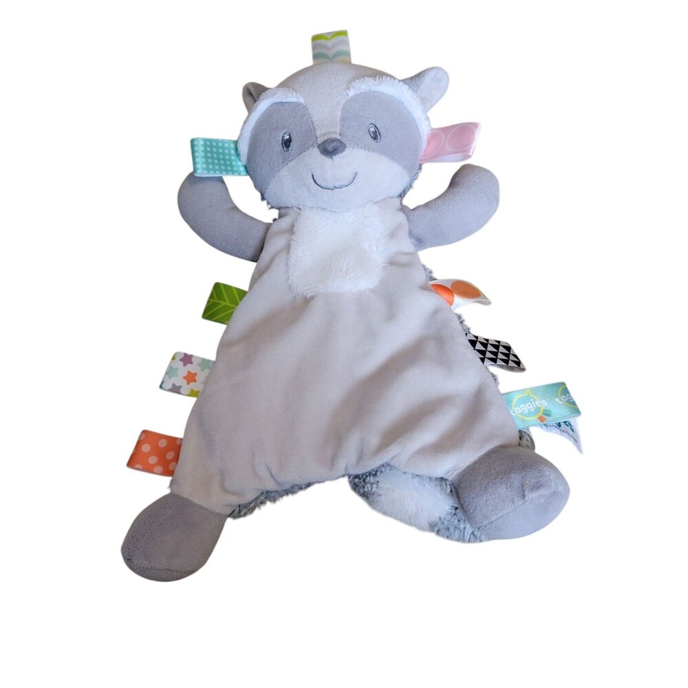 Taggies Mary Meyer Harley Raccoon Lovey Plush Soft Toy 12”